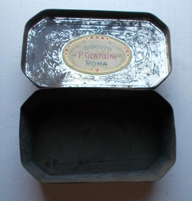 Dolciaria, Biscotti, Roma, Biscottificio Gentilini, Scatola Pubblicitaria Decorativa