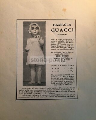 Puglia, Salento, Lecce. Scultore Guacci. Bambole Per Bambine. Pubblicitaria d'Epoca