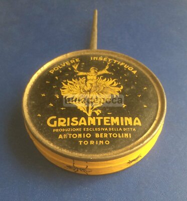 Pubblicità Sanitaria Da Collezione: Insetticida Crisantemina, Raro Astuccio
