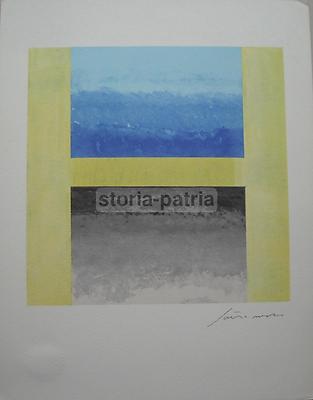 Giuseppe Santomaso, L'Alfabeto: La Lettera H. Grafica A Colori, 1973