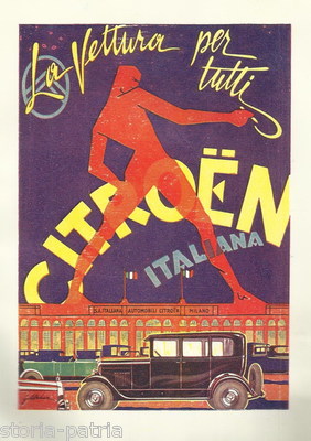 Auto, Automobilismo, Citroën Italiana, Lubrificanti, Atlantic Oils, Pubblicitaria