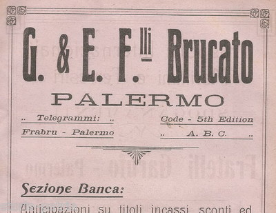 Sicilia, Palermo: F.lli Brucato, Economia, Banca, Assicurazioni E F.lli Garufo Trasporti
