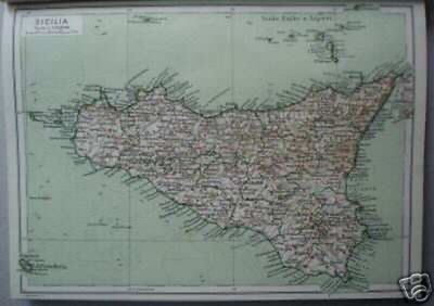 Arte, Storia, Cultura, Folklore: Sicilia. Volume Illustratissimo Con Mappa Geografica