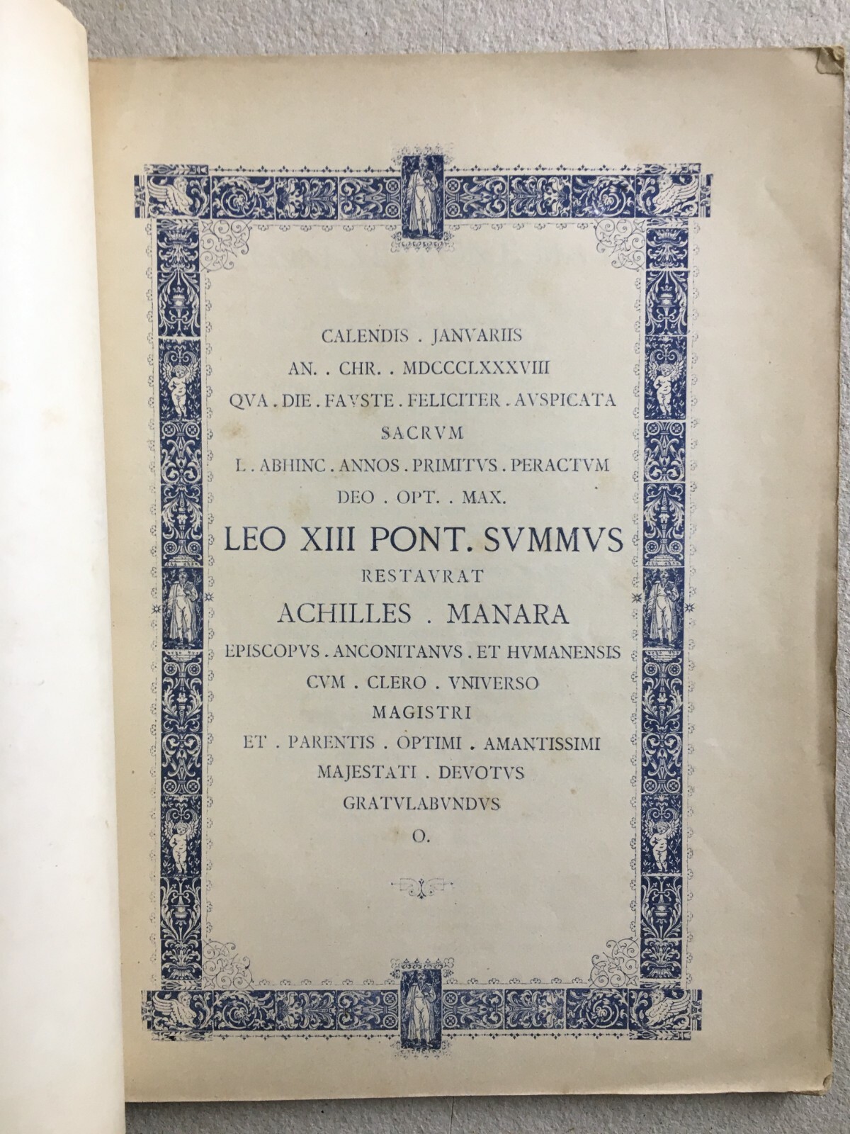 Marche, Ancona E I Papi: Leone XIII, Achille Manara, Giamagli, Federici