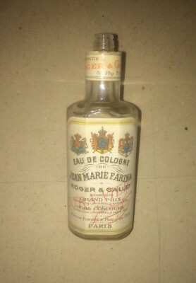 Profumeria Profumo Roger & Gallet J.M. Farina   Stemmi Araldici In Vetro   Pubblicità