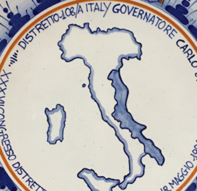 Riccione: Piatto Commemorativo Lions Club 1996, Faenza, Maestri Maiolicari