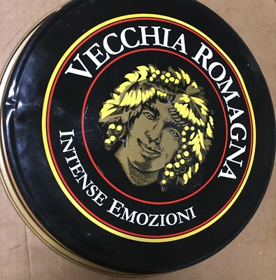 Vassoio Pubblicitario Vecchia Romagna Con Testa Di Bacco