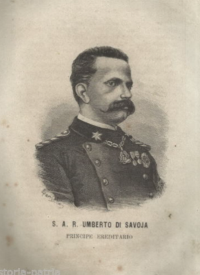 Militaria, Araldica E Nobiltà: Ritratto Di Umberto Di Savoia, Principe Ereditario