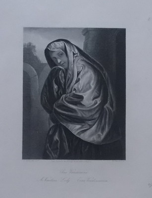 Venezia: Costume Veneziano. Antica Incisione, Artisti Savoldo E French, XIX Secolo