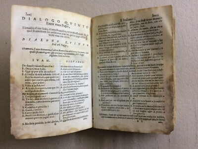 Linguistica: Dialoghi In Lingua Toscana E Spagnola, Franciosini, Siena, Riccardi, '600