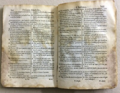 Linguistica: Dialoghi In Lingua Toscana E Spagnola, Franciosini, Siena, Riccardi, '600