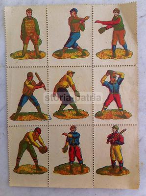 Sport, Baseball: Raccolta Di 12 Figurine Cromolitografiche