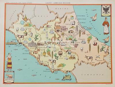 Mappa Economica Regionale Del Lazio, Abruzzo E Molise