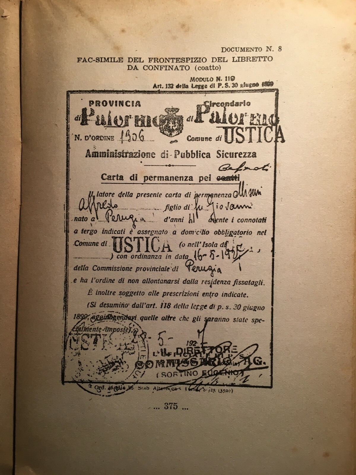 Alfredo Misuri, "Ad Bestias!". Memorie d'Un Perseguitato. Roma, 1944