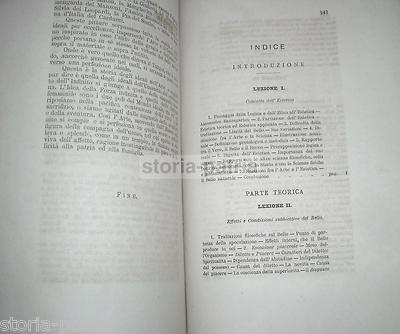 Puglia, Bari: Luigi Lavi, Estetica   Lezioni Presso Il Liceo Cirillo (1886). Dedicato Alla Duchessa Di Poli