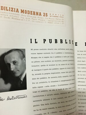 Edilizia Moderna: Architettura, Scuole, Brescia, Budrio, Albini, Breuhaus, 1937