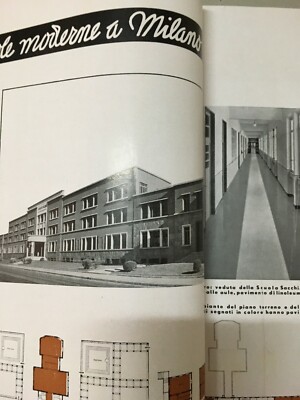 Edilizia Moderna: Architettura, Scuole, Brescia, Budrio, Albini, Breuhaus, 1937