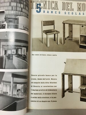 Edilizia Moderna: Architettura, Scuole, Brescia, Budrio, Albini, Breuhaus, 1937
