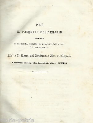Napoli Giuridica: Moschitti, Roberti, Dell'Erario, Viscardi, Campagnoli, Pisapia, '800