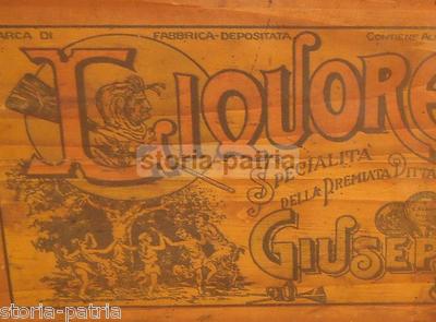 Sannio, Benevento: Distilleria Liquori, Inusuale Cassa Pubblicitaria Decorativa d'Epoca