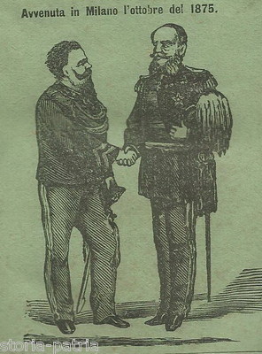 La Visita Dell'Imperatore Di Germania Guglielmo I A S. Maestà Vittorio Emanuele II A Milano (1875)