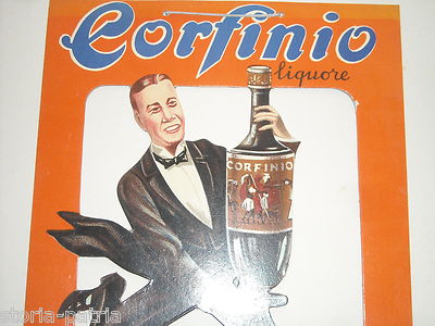 Abruzzo, Chieti, Liquori Corfinio Barattucci, Rara Locandina Pubblicitaria