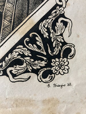 Antica Stampa Popolare Devozionale: Madonna Del Carmine. Litografia Dell'800