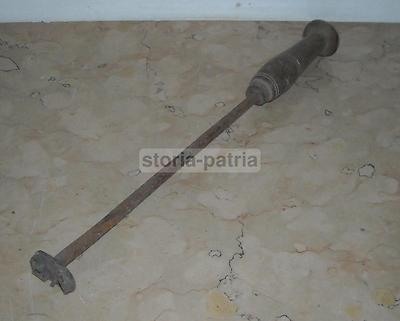 Antico Ferro Battuto: Utensile Da Collezione, Marchio A Fuoco E Timbro d'Epoca