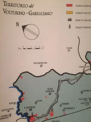 Agriculture, Land and Roads: Volturno, Garigliano, Villa Literno, Falciano, Carinola