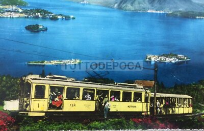 Piemonte, Lago Maggiore, Stresa, Mottarone: Ferrovia E Treno, Inusuale Cartolina, 1963