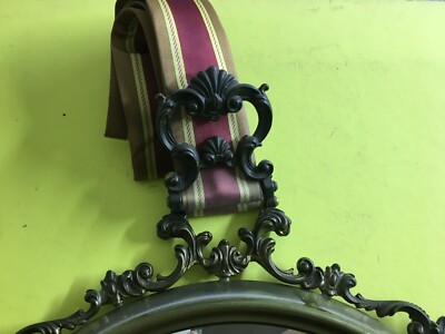 Specchiera Decorativa Con Cornice Metallica, Specchio Molato E Fregi Artistici