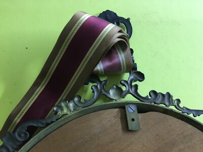 Specchiera Decorativa Con Cornice Metallica, Specchio Molato E Fregi Artistici
