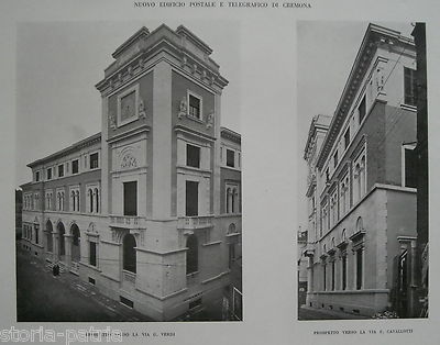Cremona: Architettura Dell'Edificio Delle Poste E Telegrafi Dell'Ingegnere Roberto Narducci