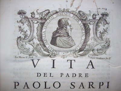 Opere Varie Di Paolo Sarpi, 1750, Volume Primo, Teologia E Inquisizione A Venezia
