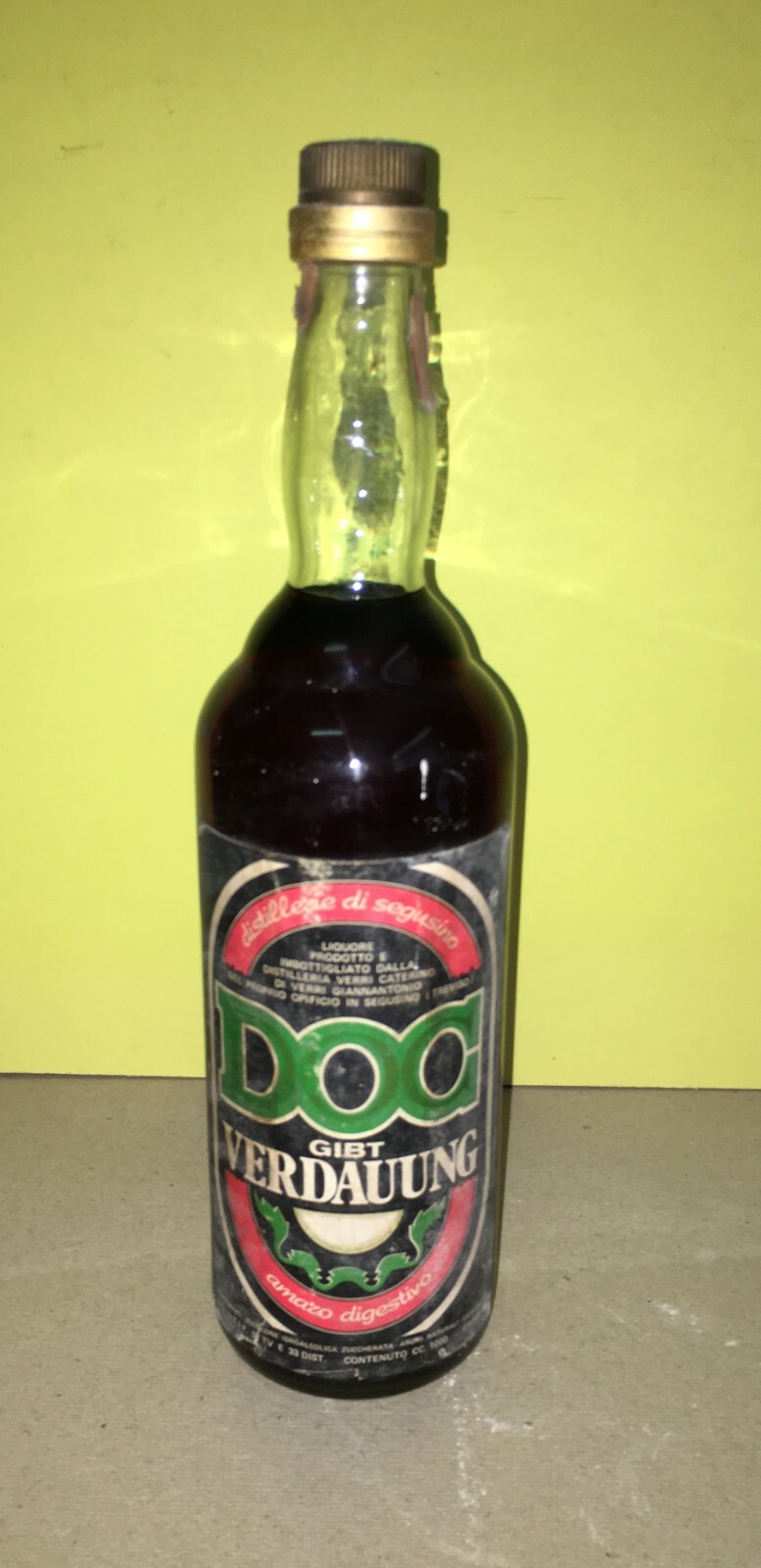 Distilleria Verri Segusino: Bottiglia Di Amaro Digestivo DOC, Treviso