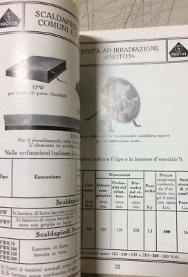 Elettricità, Elettrodomestici, Lampade, Stufe, Protos, Catalogo Illustrato Siemens
