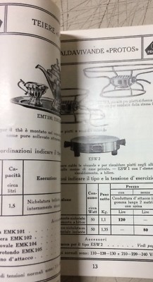 Elettricità, Elettrodomestici, Lampade, Stufe, Protos, Catalogo Illustrato Siemens