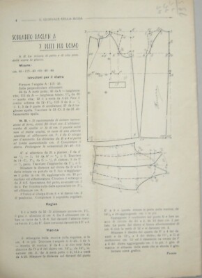 Il Giornale Della Moda: Rivista Di Tecnica Per Sartoria, Bari, 1951