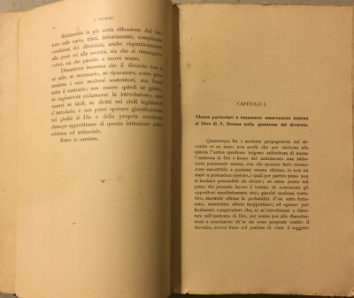 Sterni   Il Divorzio: Confutazione A Dumas. Trieste, 1883