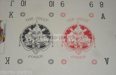 Giochi Di Carte: Rara Stampa A Colori, Decorativa, Da Collezione (poker, Jolly Joker)