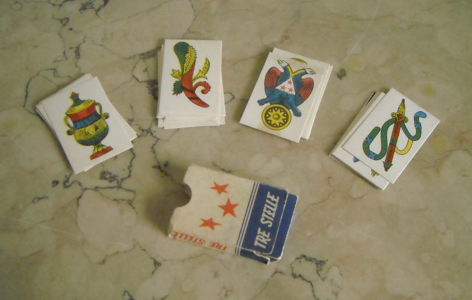 Napoli   Mini Carte Da Gioco Napoletane Tre Stelle