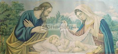 Arte Popolare Devozionale: Sacra Famiglia, Gesù, Maria, S. Giuseppe, Grande Stampa