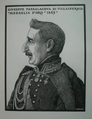 Militaria, Risorgimento, Turin: Portrait of Giuseppe Passalacqua di Villalvernia - Greganti
