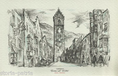 Venezia Tridentina, Vipiteno, Torre Di Città, Cartolina d'Epoca, Petrus