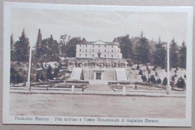 Emilia Romagna, Pontecchio Marconi: Tomba Monumentale, Villa Griffone. Cartolina