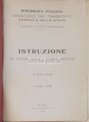 Istruzioni Sui Telefoni Hasler A Chiamata Selettiva (1947)