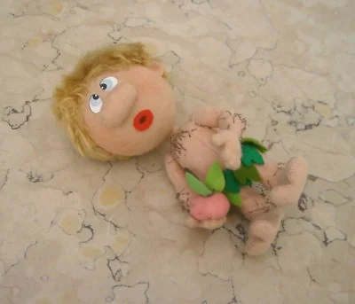 Pair of Felt Puppets: Adam and Eve (attributable to Lenci)