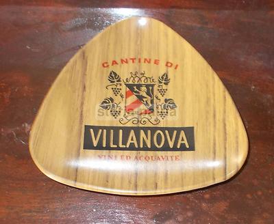 Enologia, Vini, Acquavite: Piattino Araldico Pubblicitario Cantina Villanova
