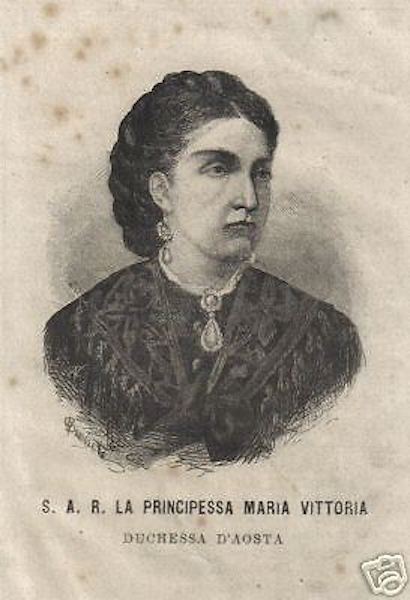 Antica Casata Savoia, Maria Vittoria d'Aosta: Ritratto Da Collezione, Stampa Antica