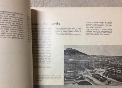 Napoli: Urbanistica, Architettura E Verde Pubblico. Illustrato d'Epoca. Domenico Andriello